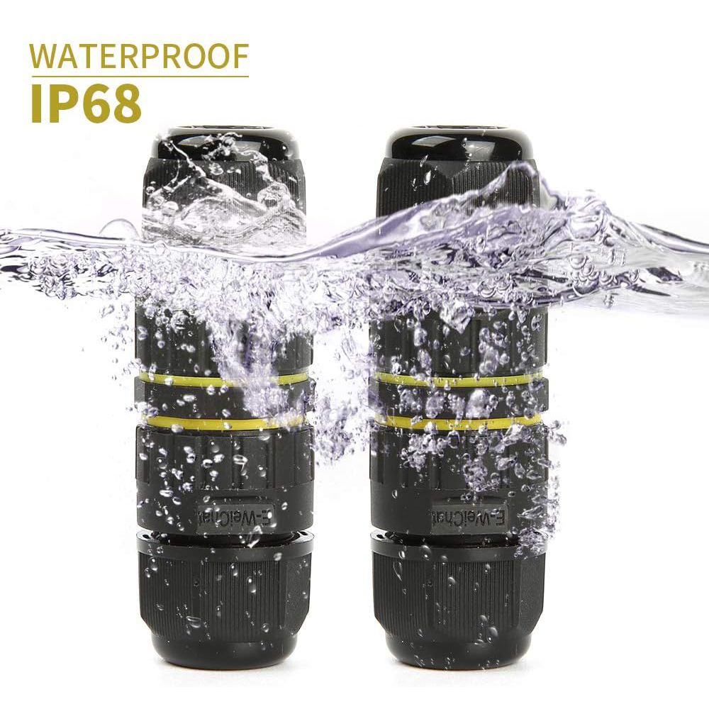 Outdoor Power Distribution Box - 2 Way 2/3Pin IP68 Outdoor Waterproof