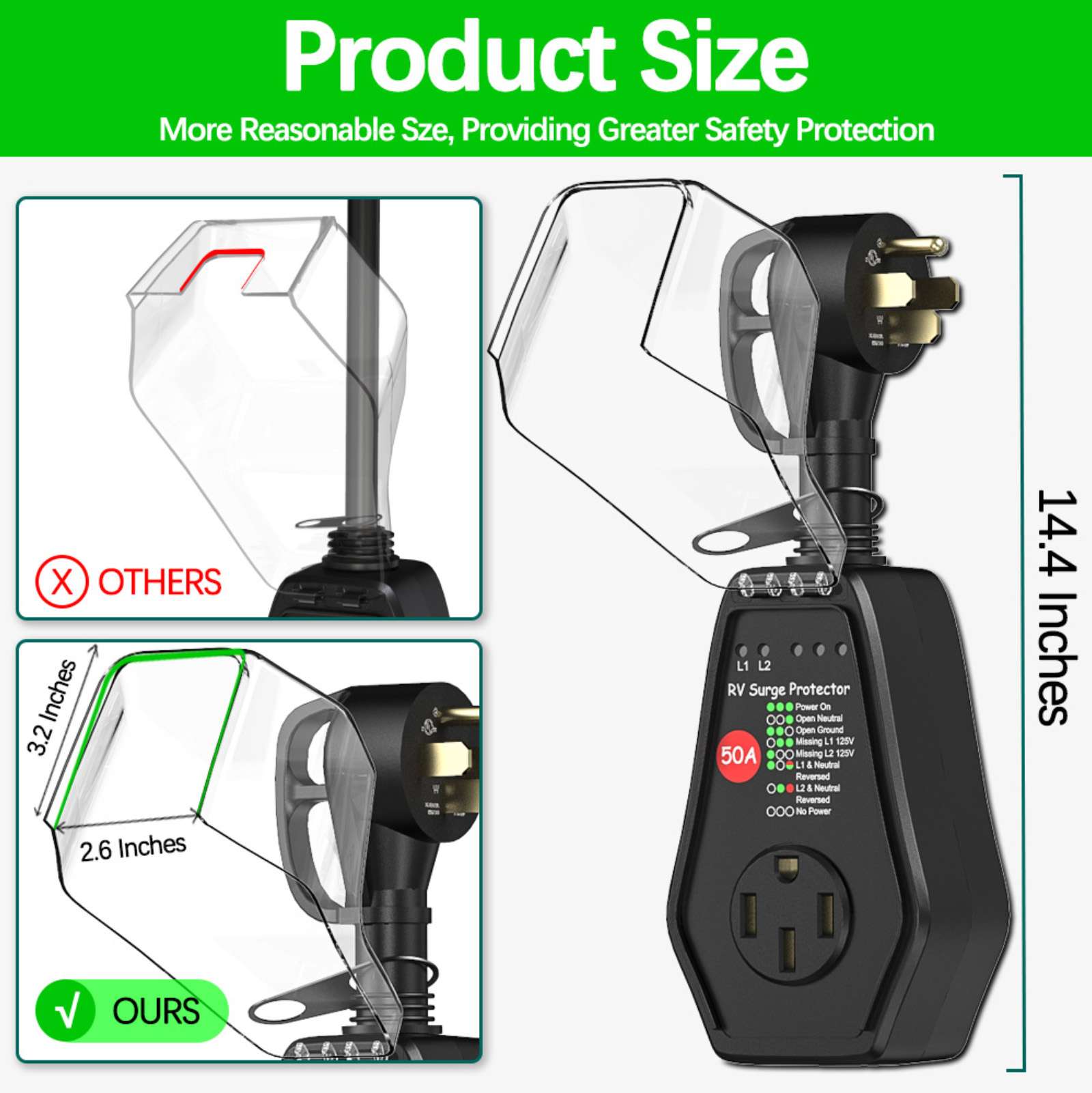 RV Surge Protector 50 Amp Powe - Power Outdoor recension och pris