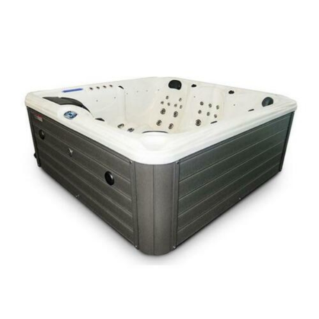 6-Seater Outdoor White Marble  - Outdoor Power For Hot Tub recension och pris