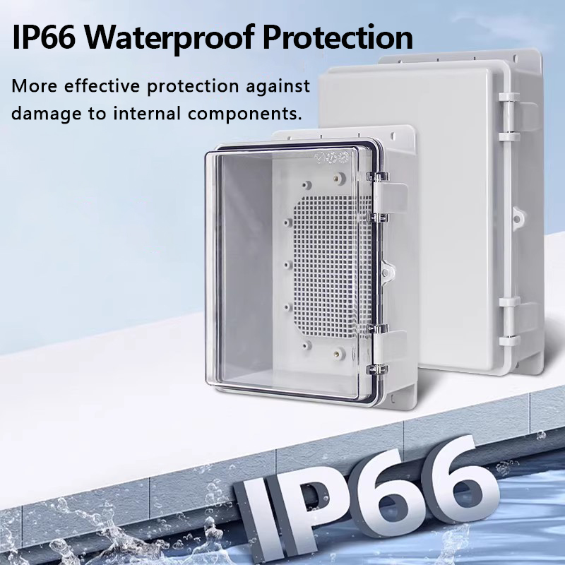 IP66 Waterproof Grey/Transpare - Outdoor Power Distribution Box recension och pris