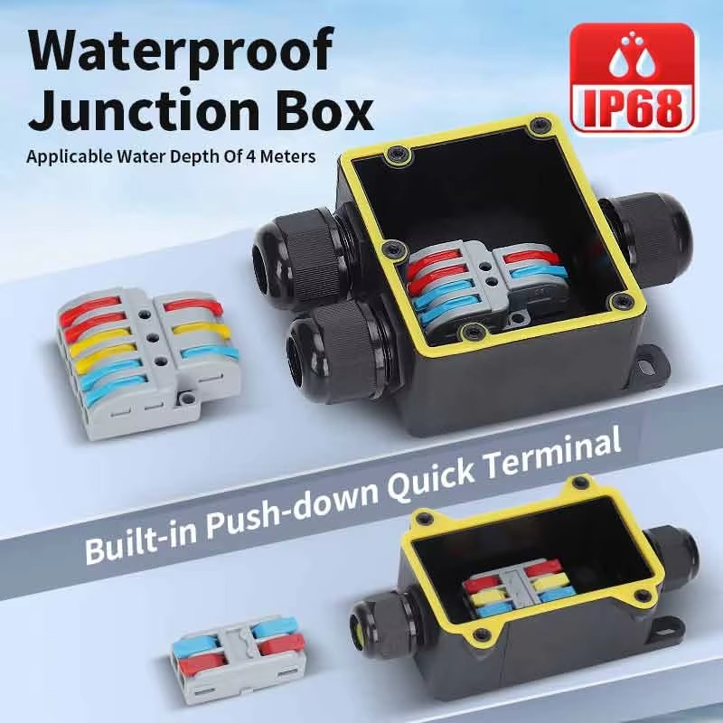 Junction Box Waterproof IP68 2 - Outdoor Power Distribution Box recension och pris