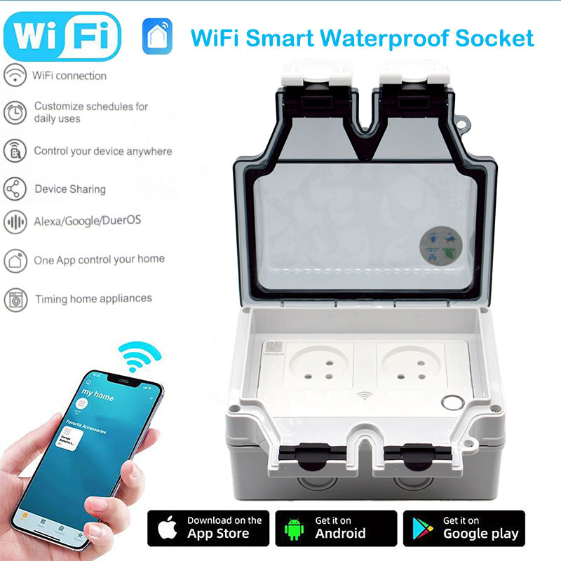 16A Smart Socket IP66 Waterpro - Outdoor Power Outlet Wifi recension och pris